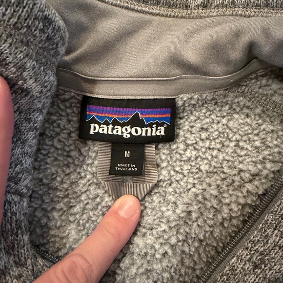 Patagonia Women’s Better Sweater Grey 1/4 zip Size M - Picture 3 of 5